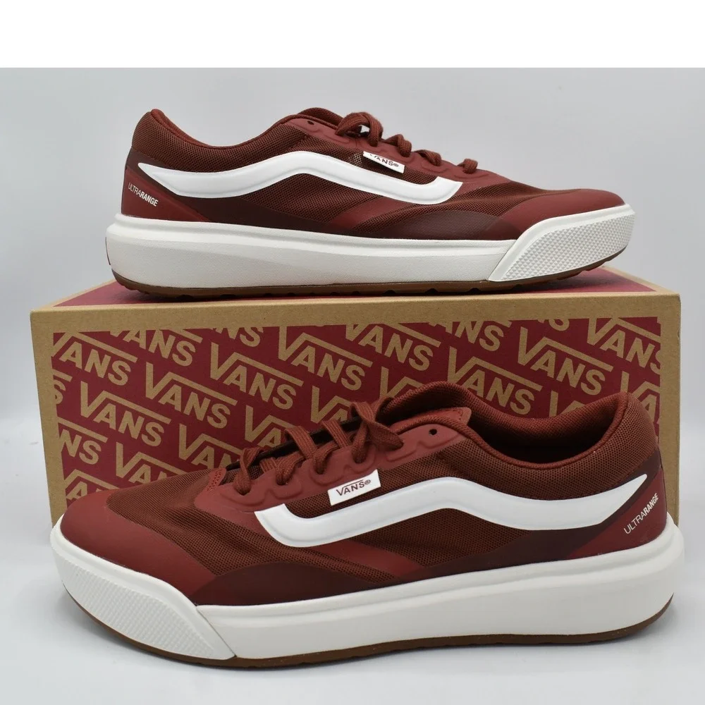 Vans Womens Size 8.5 MTE Ultrarange 2.0 RW Bordeaux Red Lace Up Sneakers Shoes